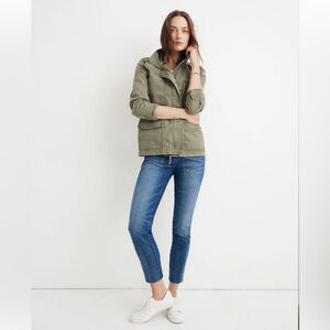 Madewell Passat Utility Jacket in a Olive Green Military 2X